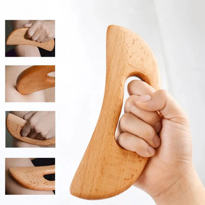 VeluraWell™ Wooden Guasha scraper